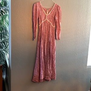 Vintage floral long dress
